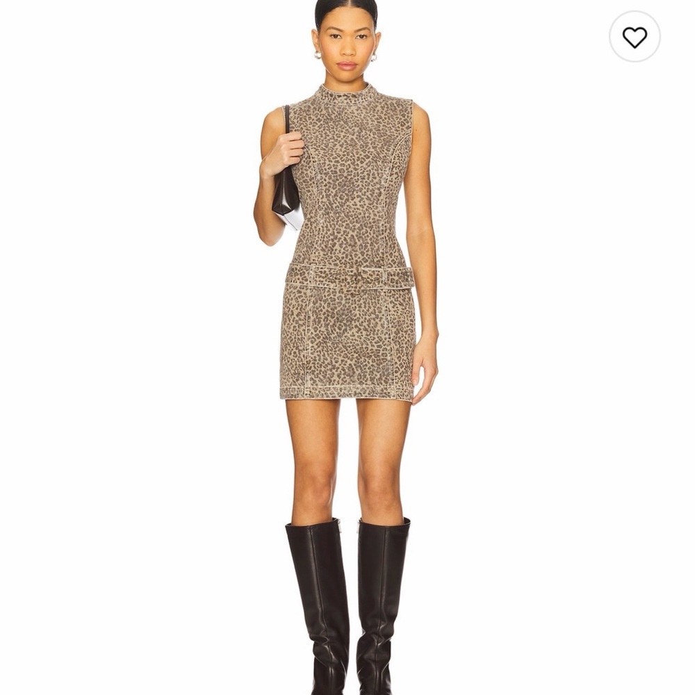 Leopard Print Sleeveless Dress